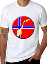 Norway Flag Map Lightweight Cotton T-Shirt – Daily Comfort Graphic Shirt