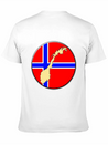 Norway Flag Map Lightweight Cotton T-Shirt – Daily Comfort Graphic Shirt