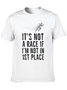 Not A Race, If Not First Place Gift Idea Lightweight Cotton T-Shirt – Daily Comfort Graphic Shirt