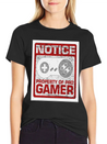 NOTICE Property Of Pro Gamer Lightweight Cotton T-Shirt – Daily Comfort Graphic Shirt