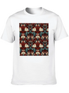 Nouveau Heritage: Baroque Flowers Wallpaper Lightweight Cotton T-Shirt – Daily Comfort Graphic Shirt