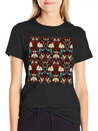 Nouveau Heritage: Baroque Flowers Wallpaper Lightweight Cotton T-Shirt – Daily Comfort Graphic Shirt
