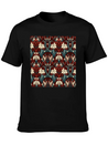 Nouveau Heritage: Baroque Flowers Wallpaper Lightweight Cotton T-Shirt – Daily Comfort Graphic Shirt