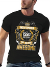November 1990 28 Years Of Being Awesome Lightweight Cotton T-Shirt – Daily Comfort Graphic Shirt