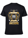 November 1990 28 Years Of Being Awesome Lightweight Cotton T-Shirt – Daily Comfort Graphic Shirt