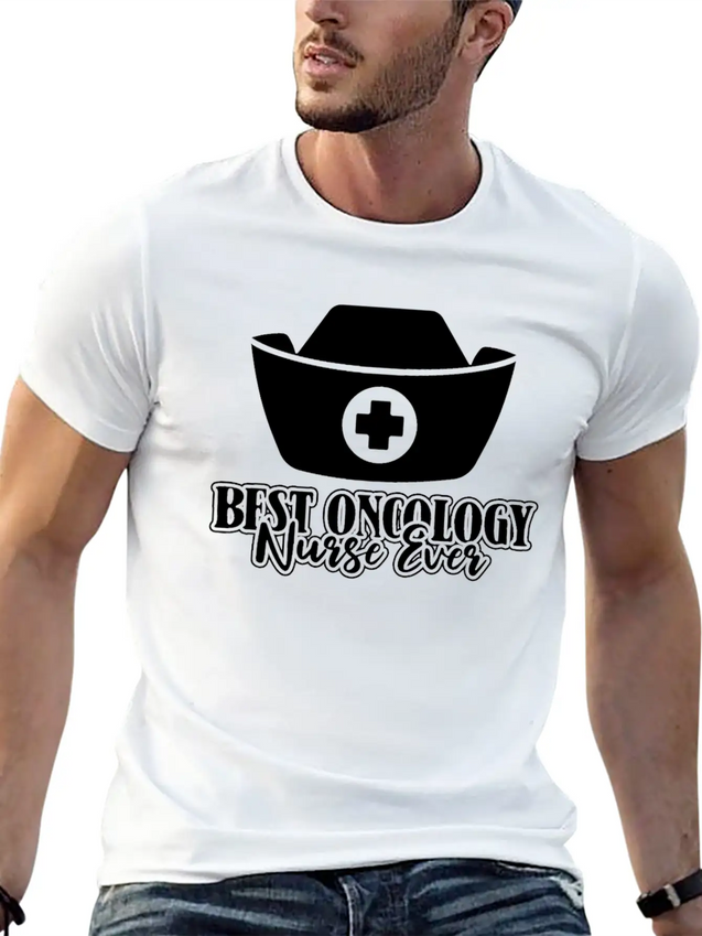 Nurse Nursing Cornette Oncology Nurse Lightweight Cotton T-Shirt – Daily Comfort Graphic Shirt