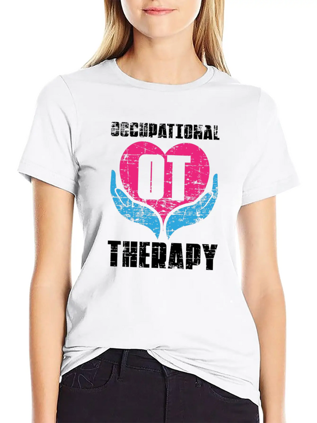 Occupational Therapy Lightweight Cotton T-Shirt – Daily Comfort Graphic Shirt