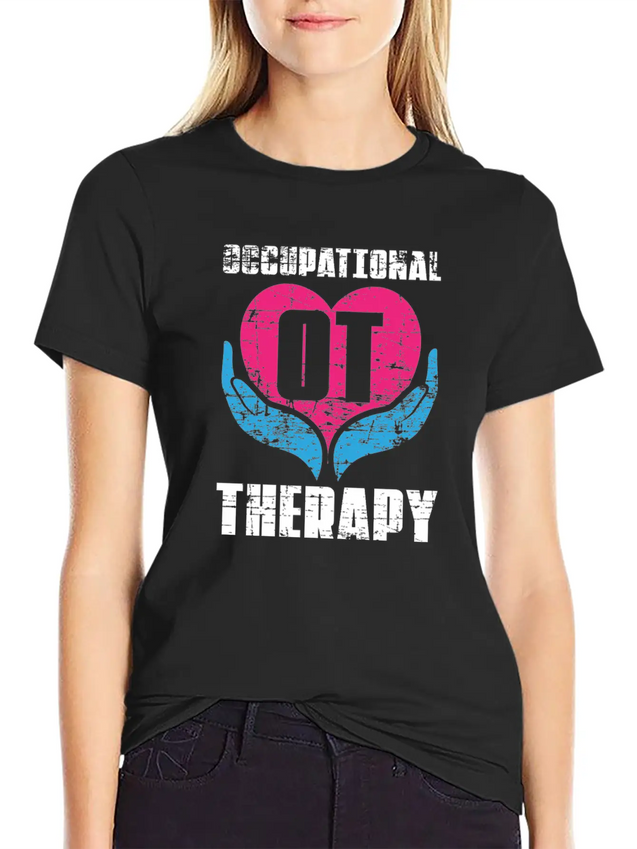 Occupational Therapy Lightweight Cotton T-Shirt – Daily Comfort Graphic Shirt