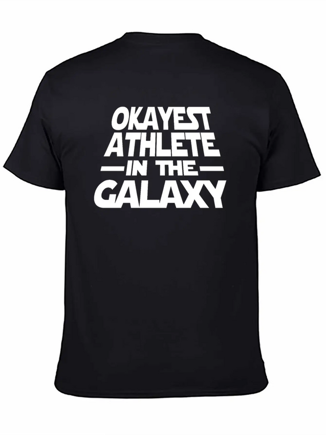 Okayest Athlete The Galaxy Lightweight Cotton T-Shirt – Daily Comfort Graphic Shirt