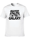 Okayest Athlete The Galaxy Lightweight Cotton T-Shirt – Daily Comfort Graphic Shirt