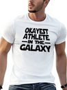 Okayest Athlete The Galaxy Lightweight Cotton T-Shirt – Daily Comfort Graphic Shirt