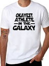 Okayest Athlete The Galaxy Lightweight Cotton T-Shirt – Daily Comfort Graphic Shirt