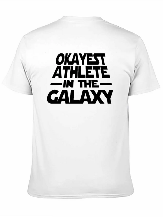 Okayest Athlete The Galaxy Lightweight Cotton T-Shirt – Daily Comfort Graphic Shirt