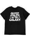 Okayest Athlete The Galaxy Lightweight Cotton T-Shirt – Daily Comfort Graphic Shirt