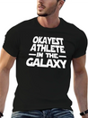 Okayest Athlete The Galaxy Lightweight Cotton T-Shirt – Daily Comfort Graphic Shirt