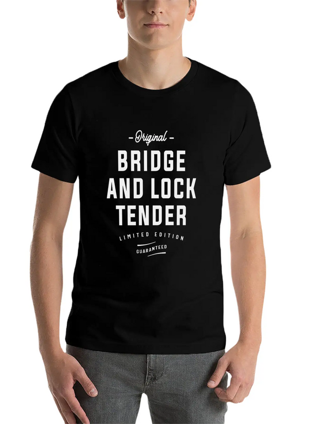 Original Bridge And Lock Tender Limited Edition Lightweight Cotton T-Shirt – Daily Comfort Graphic Shirt