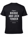 Original Bridge And Lock Tender Limited Edition Lightweight Cotton T-Shirt – Daily Comfort Graphic Shirt