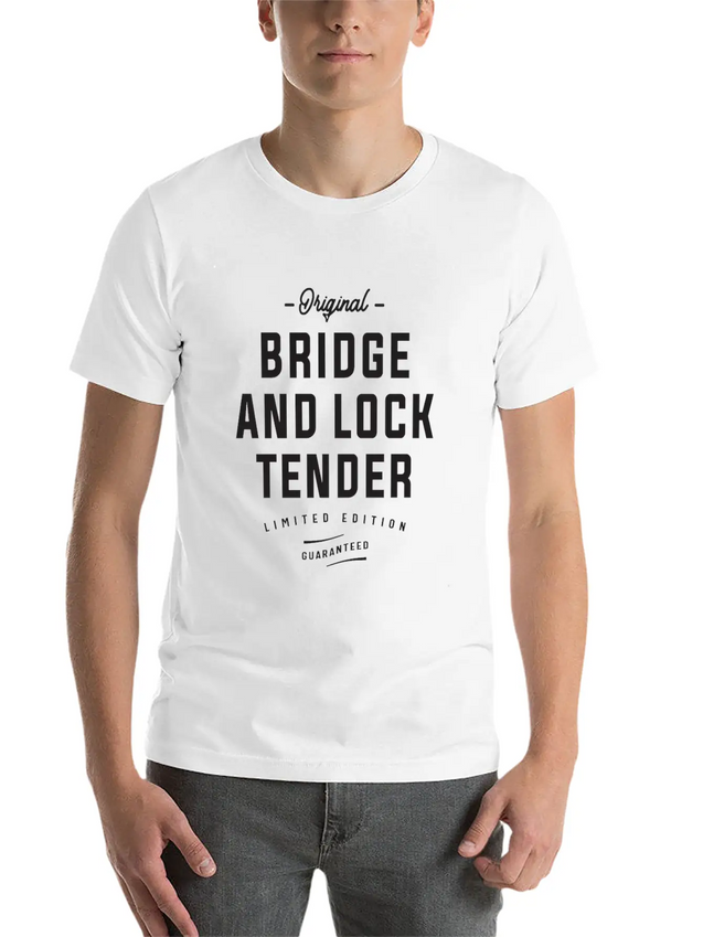 Original Bridge And Lock Tender Limited Edition Lightweight Cotton T-Shirt – Daily Comfort Graphic Shirt