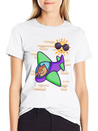Owl Flies By Plane In The Sky Lightweight Cotton T-Shirt – Daily Comfort Graphic Shirt