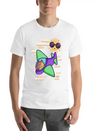 Owl Flies By Plane In The Sky Lightweight Cotton T-Shirt – Daily Comfort Graphic Shirt
