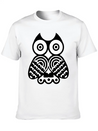 Owl Illustration Lightweight Cotton T-Shirt – Daily Comfort Graphic Shirt
