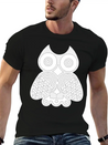 Owl Illustration Lightweight Cotton T-Shirt – Daily Comfort Graphic Shirt