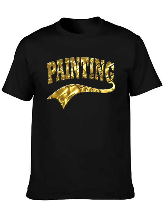 Painting Lightweight Cotton T-Shirt – Daily Comfort Graphic Shirt