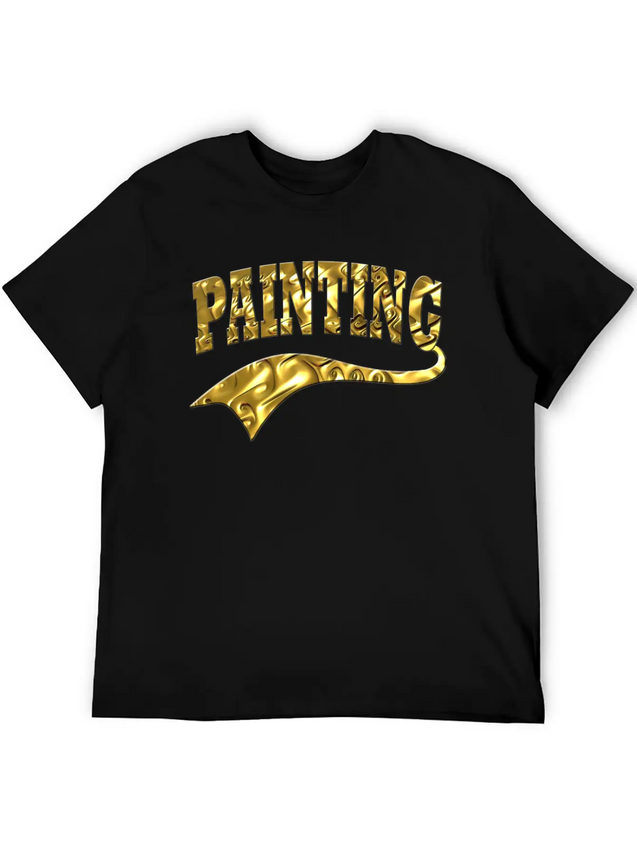 Painting Lightweight Cotton T-Shirt – Daily Comfort Graphic Shirt