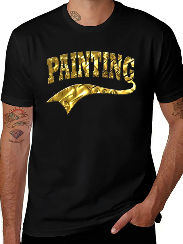 Painting Lightweight Cotton T-Shirt – Daily Comfort Graphic Shirt