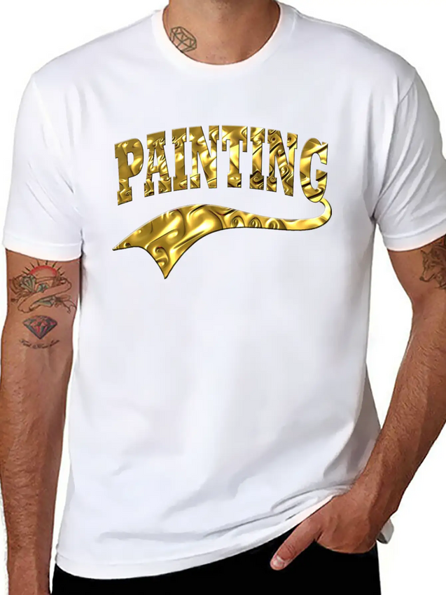 Painting Lightweight Cotton T-Shirt – Daily Comfort Graphic Shirt