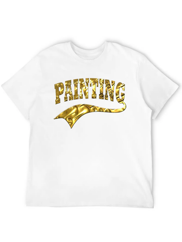 Painting Lightweight Cotton T-Shirt – Daily Comfort Graphic Shirt
