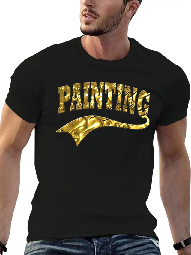 Painting Lightweight Cotton T-Shirt – Daily Comfort Graphic Shirt