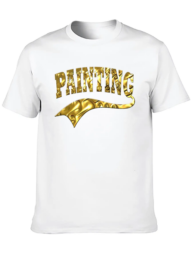 Painting Lightweight Cotton T-Shirt – Daily Comfort Graphic Shirt