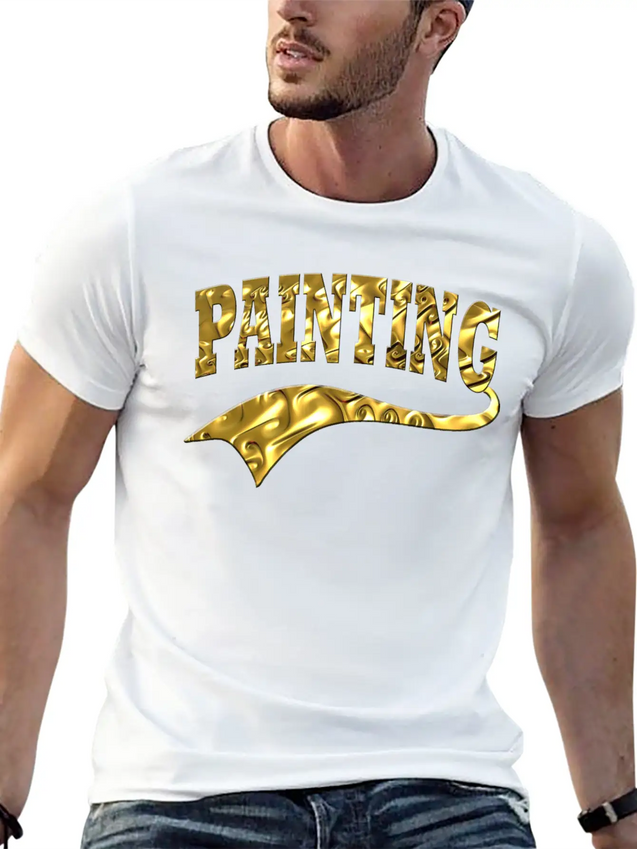 Painting Lightweight Cotton T-Shirt – Daily Comfort Graphic Shirt