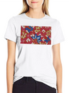 Paisley BATIK Style Bali Flowers Lightweight Cotton T-Shirt – Daily Comfort Graphic Shirt
