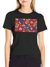 Paisley BATIK Style Bali Flowers Lightweight Cotton T-Shirt – Daily Comfort Graphic Shirt