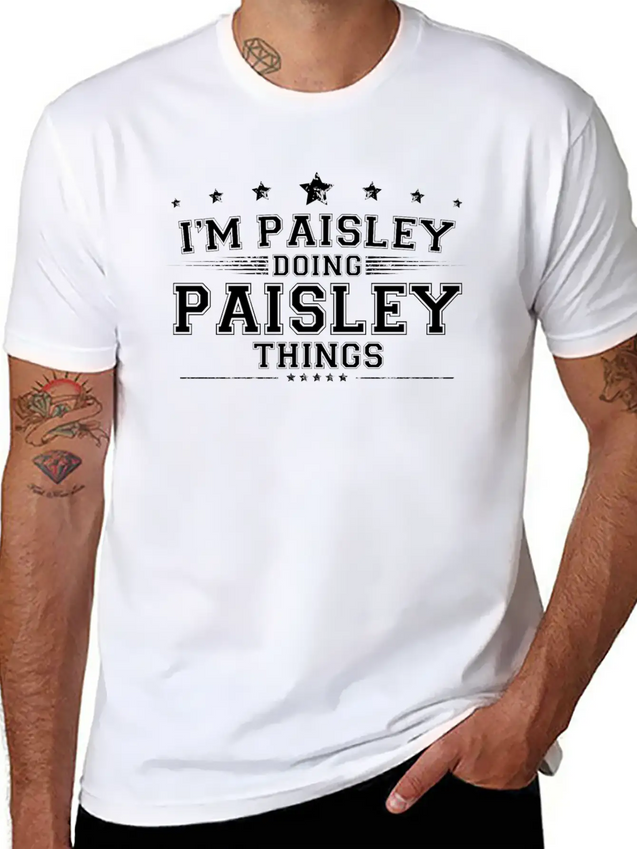 Paisley Lightweight Cotton T-Shirt – Daily Comfort Graphic Shirt