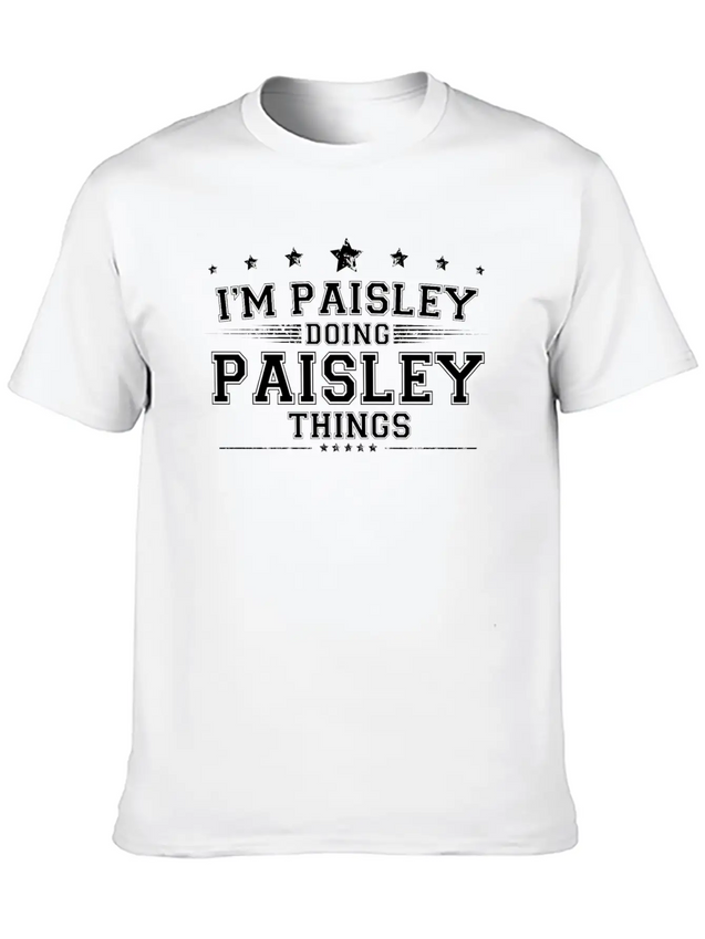 Paisley Lightweight Cotton T-Shirt – Daily Comfort Graphic Shirt