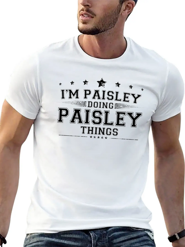 Paisley Lightweight Cotton T-Shirt – Daily Comfort Graphic Shirt