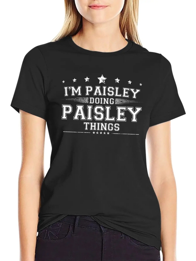 Paisley Lightweight Cotton T-Shirt – Daily Comfort Graphic Shirt