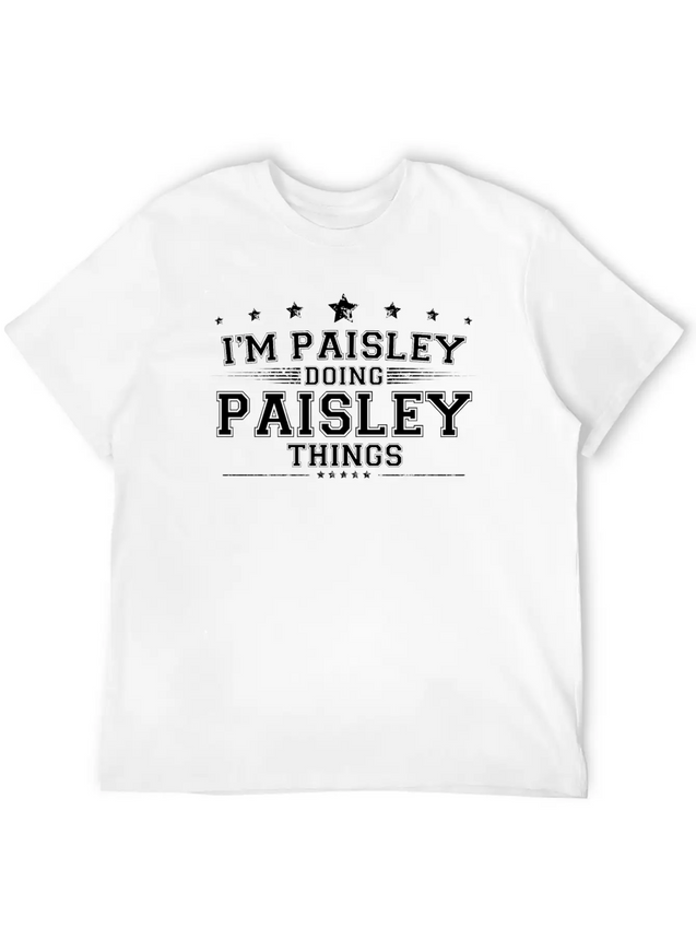 Paisley Lightweight Cotton T-Shirt – Daily Comfort Graphic Shirt