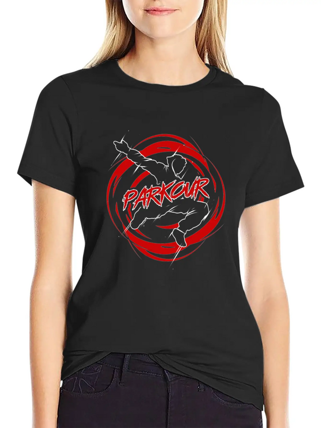 Parkour & Freerunning Jumping Twist Training Gift Lightweight Cotton T-Shirt – Daily Comfort Graphic Shirt