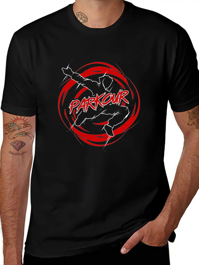 Parkour & Freerunning Jumping Twist Training Gift Lightweight Cotton T-Shirt – Daily Comfort Graphic Shirt