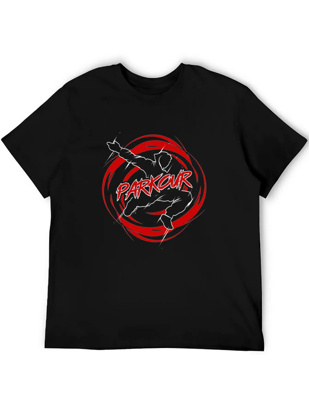 Parkour & Freerunning Jumping Twist Training Gift Lightweight Cotton T-Shirt – Daily Comfort Graphic Shirt