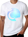 Pastel Goth Spiritual Moon Kawaii Lightweight Cotton T-Shirt – Daily Comfort Graphic Shirt