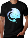 Pastel Goth Spiritual Moon Kawaii Lightweight Cotton T-Shirt – Daily Comfort Graphic Shirt