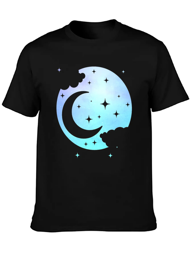 Pastel Goth Spiritual Moon Kawaii Lightweight Cotton T-Shirt – Daily Comfort Graphic Shirt