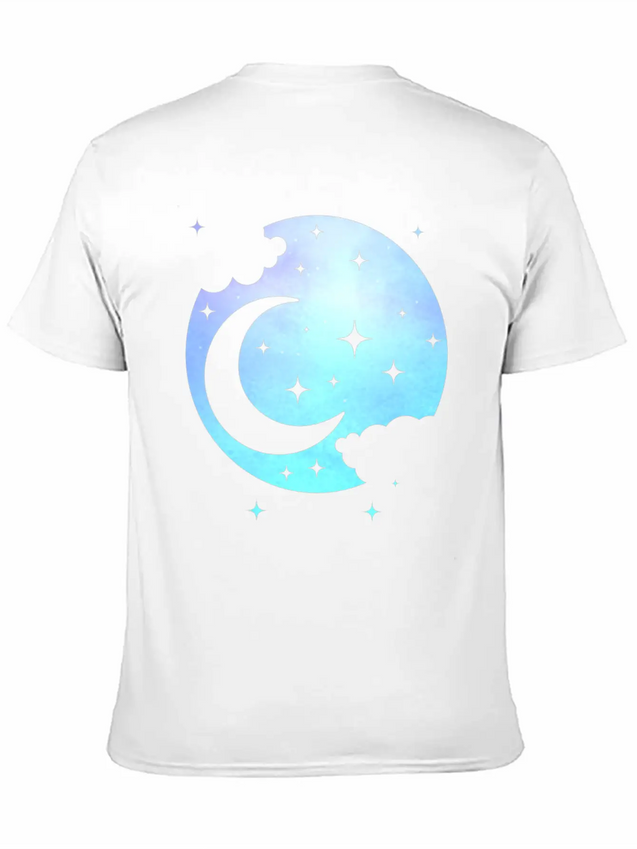 Pastel Goth Spiritual Moon Kawaii Lightweight Cotton T-Shirt – Daily Comfort Graphic Shirt