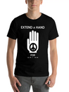 Peace - Extend A Hand For Peace Lightweight Cotton T-Shirt – Daily Comfort Graphic Shirt
