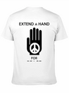 Peace - Extend A Hand For Peace Lightweight Cotton T-Shirt – Daily Comfort Graphic Shirt